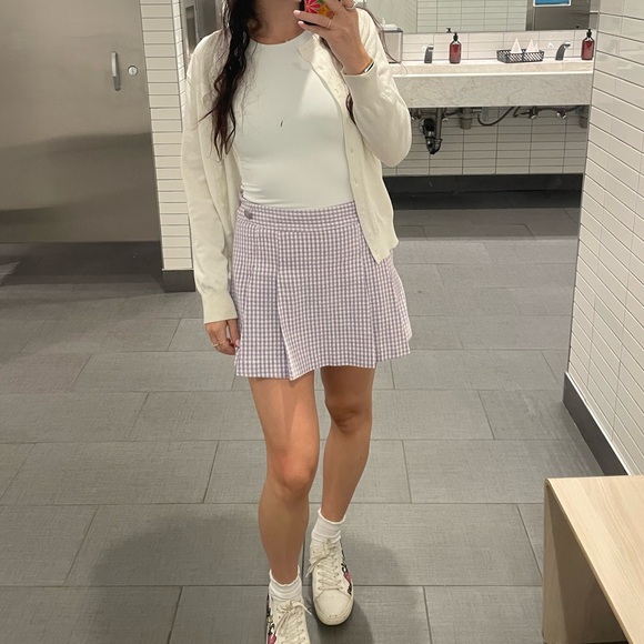 Purple Plaid Skort - Picture 9 of 9